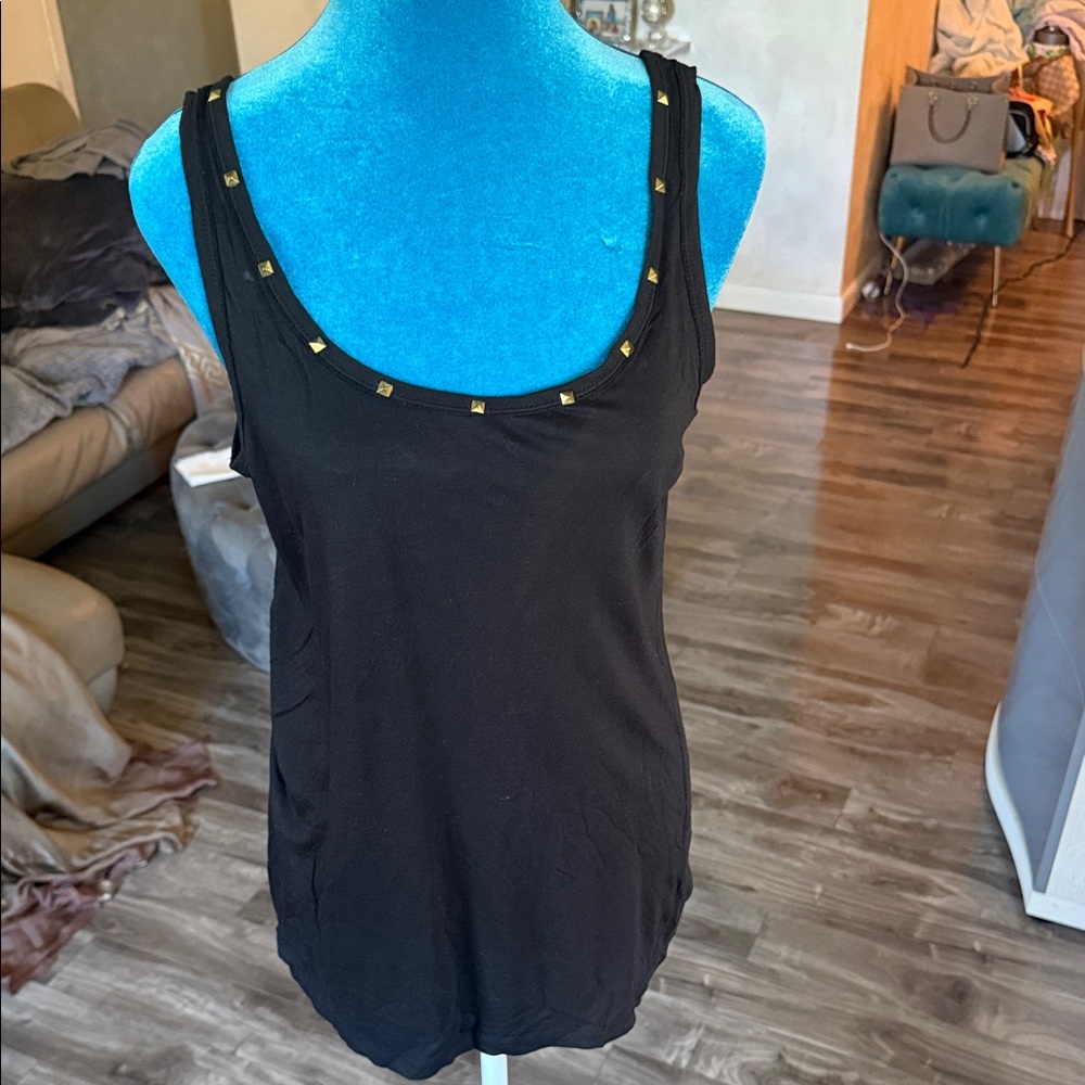 Black Studded Women's Top